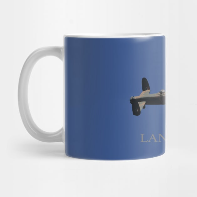 RAF Avro Lancaster Bomber WW2 by Dirty Custard Designs 